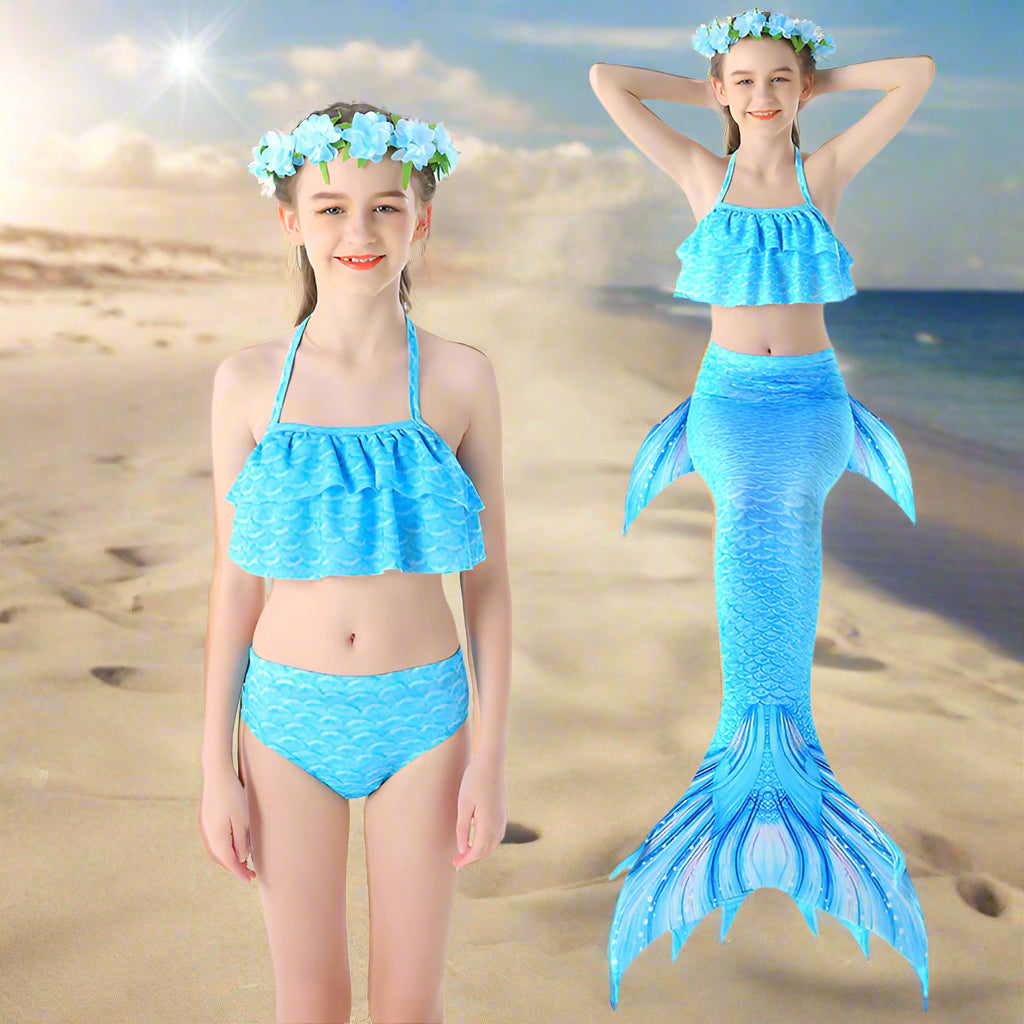 Girl's Mermaid Swimwear Bikini Clothing on hoozimstyle.com