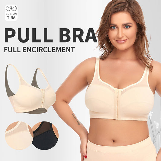 Big Cup Front Row Buttons Bra