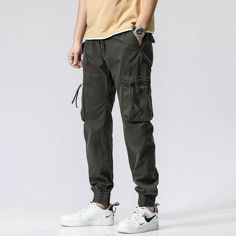 Men's Pure Cotton Multi-pocket Pants