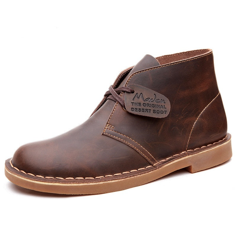 Men's Low Top Cowhide Boots