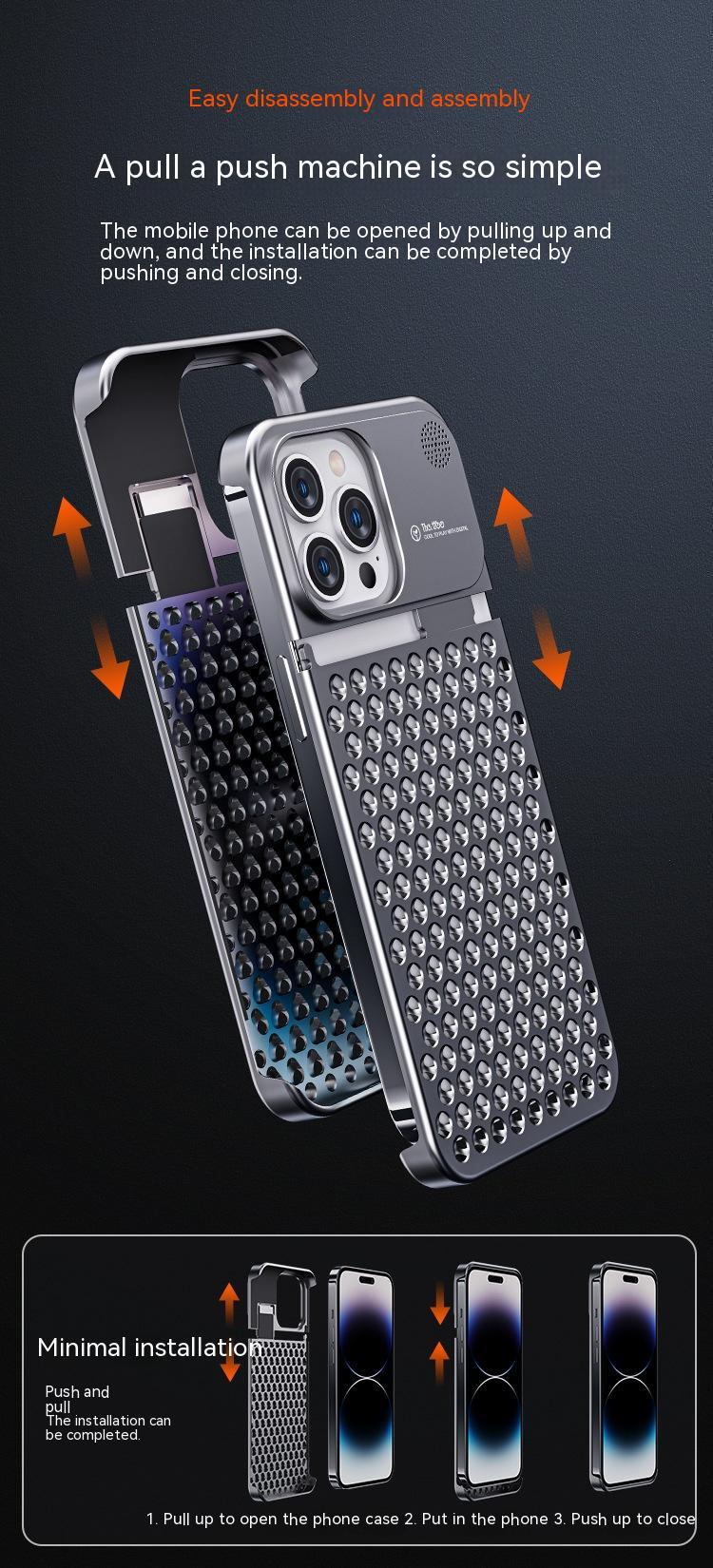 Aluminum Alloy Aromatherapy Mobile Phone Case