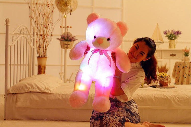 LED Teddy Bear Stuffed Pillow