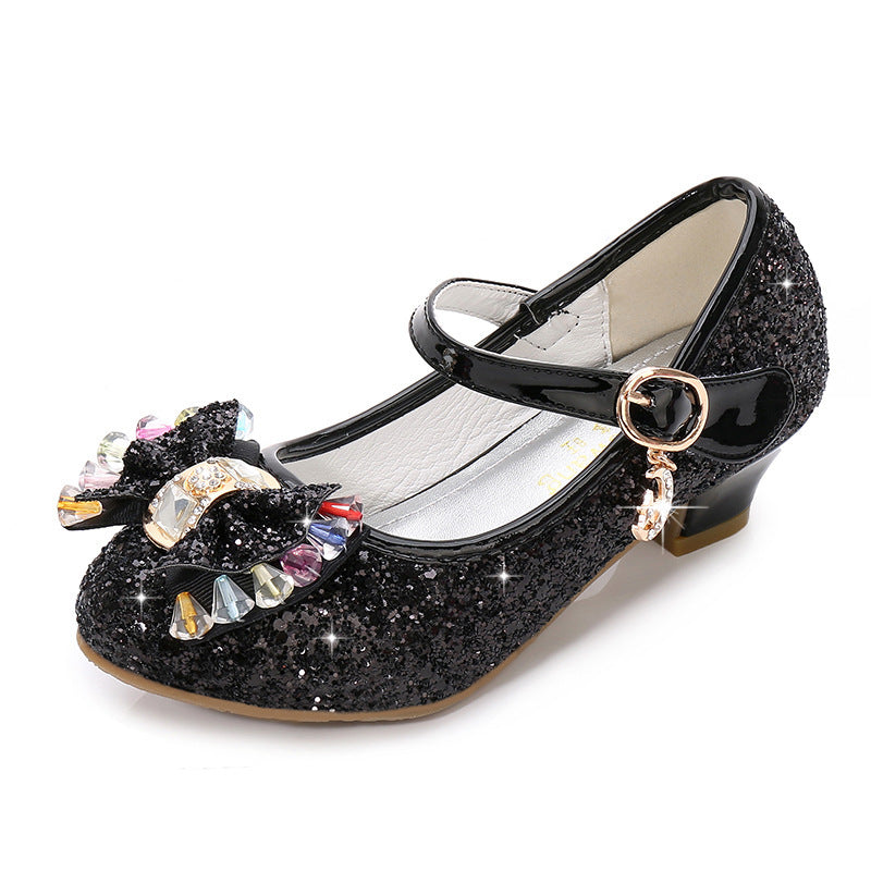 Sparkling Crystal Leather Shoes