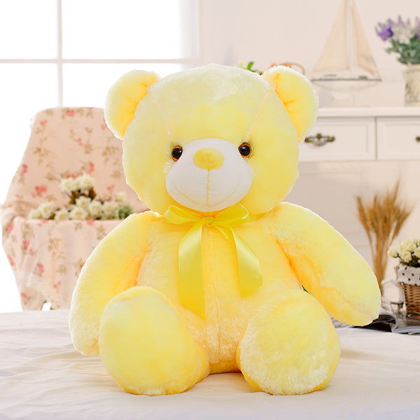 LED Teddy Bear Stuffed Pillow