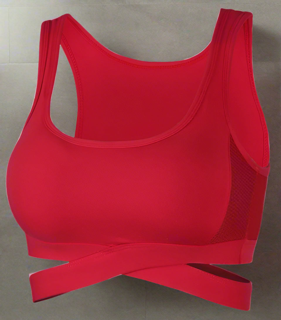 New fashion hollow-out splice yoga sports bra