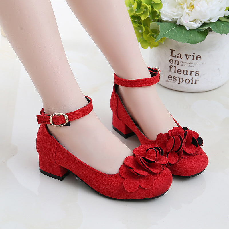 Leather Princess High Heels Shoes