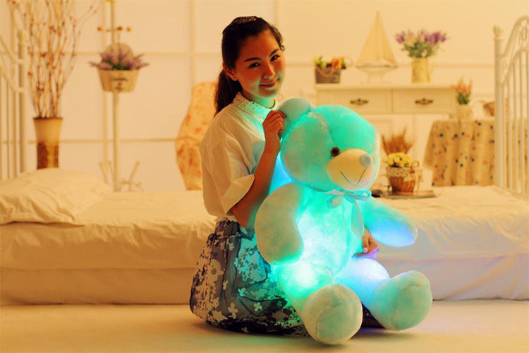 LED Teddy Bear Stuffed Pillow