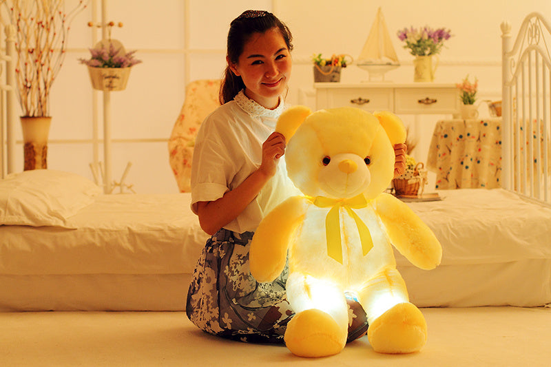 LED Teddy Bear Stuffed Pillow