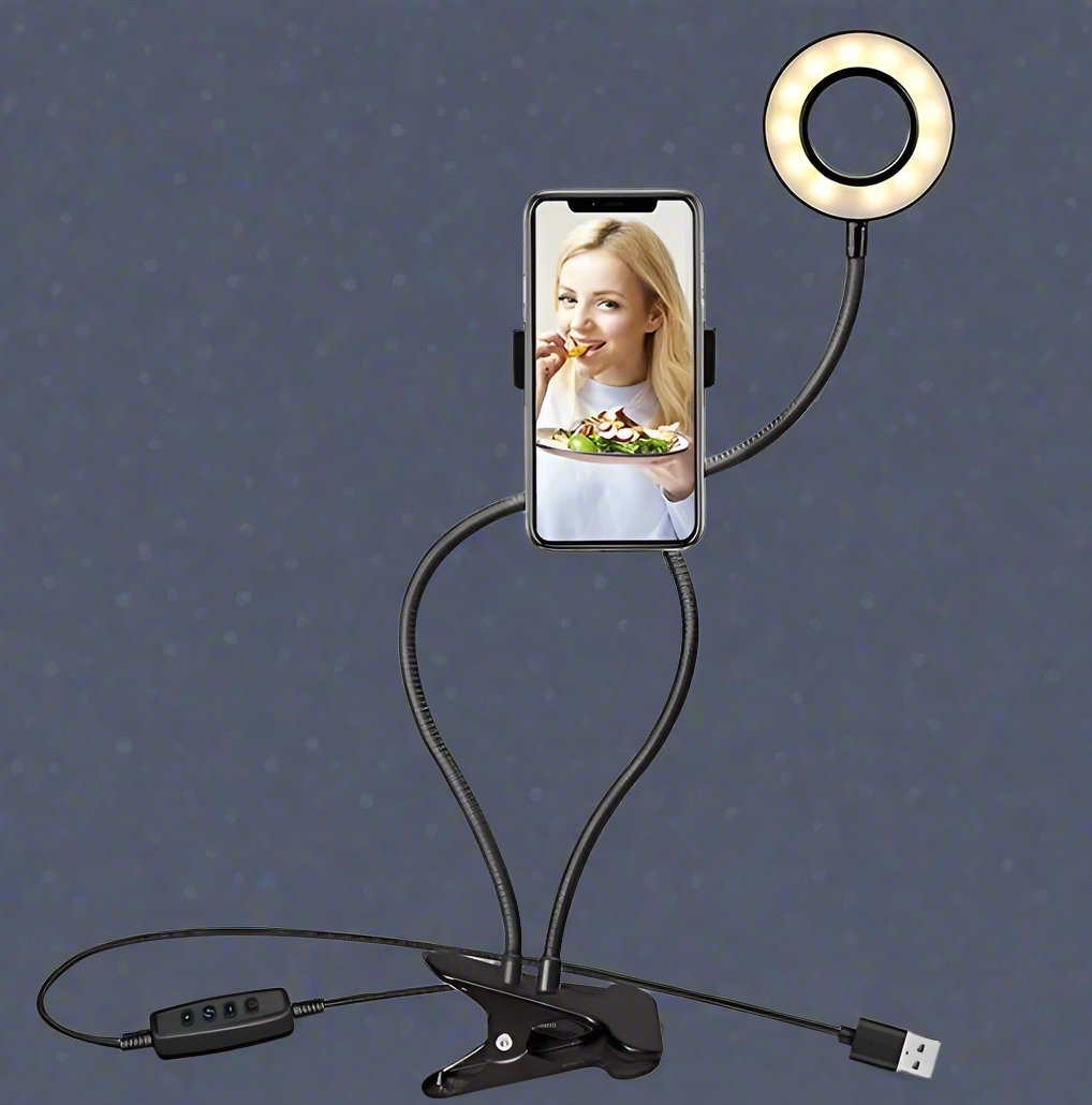 LED Selfie Ring Light with Adjustable 8cm Stand hoozistyle.com