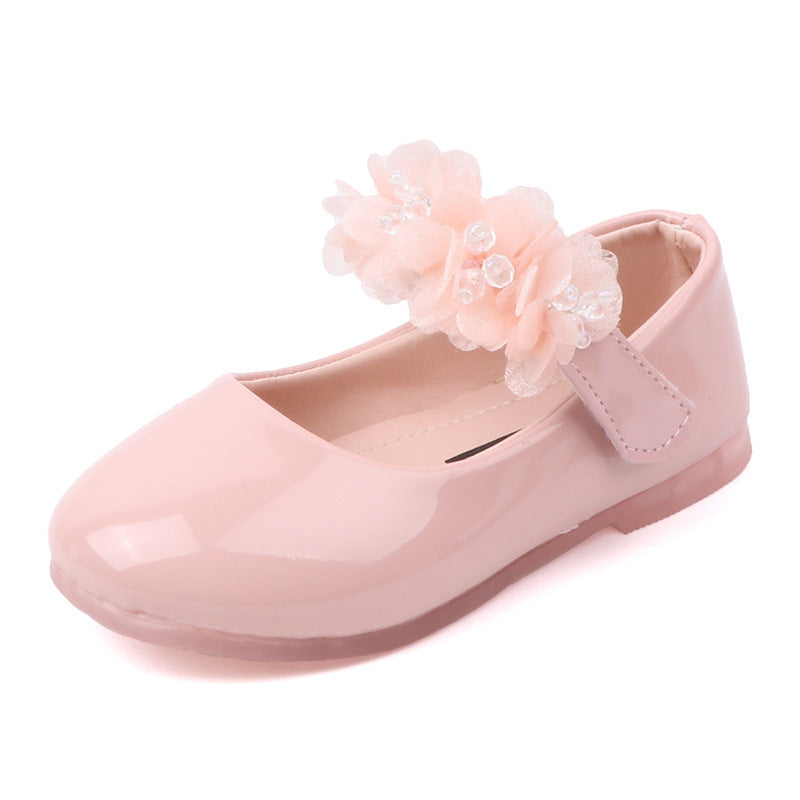 Girls' Trendy Patent Leather Shoes