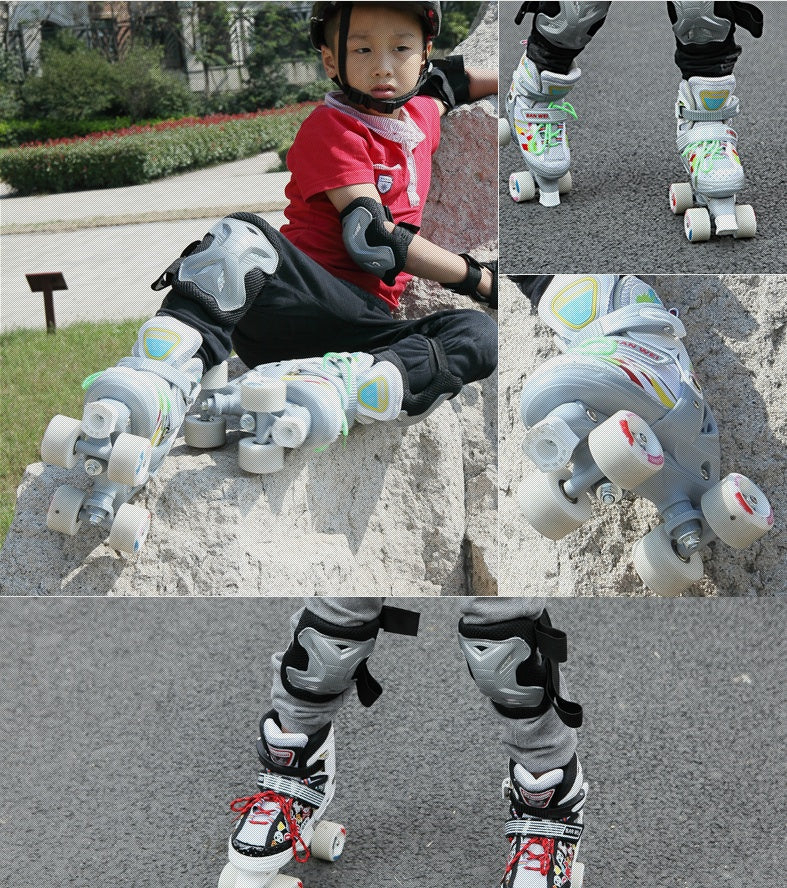 Children's Double-row Four-wheel Roller Skate Shoes