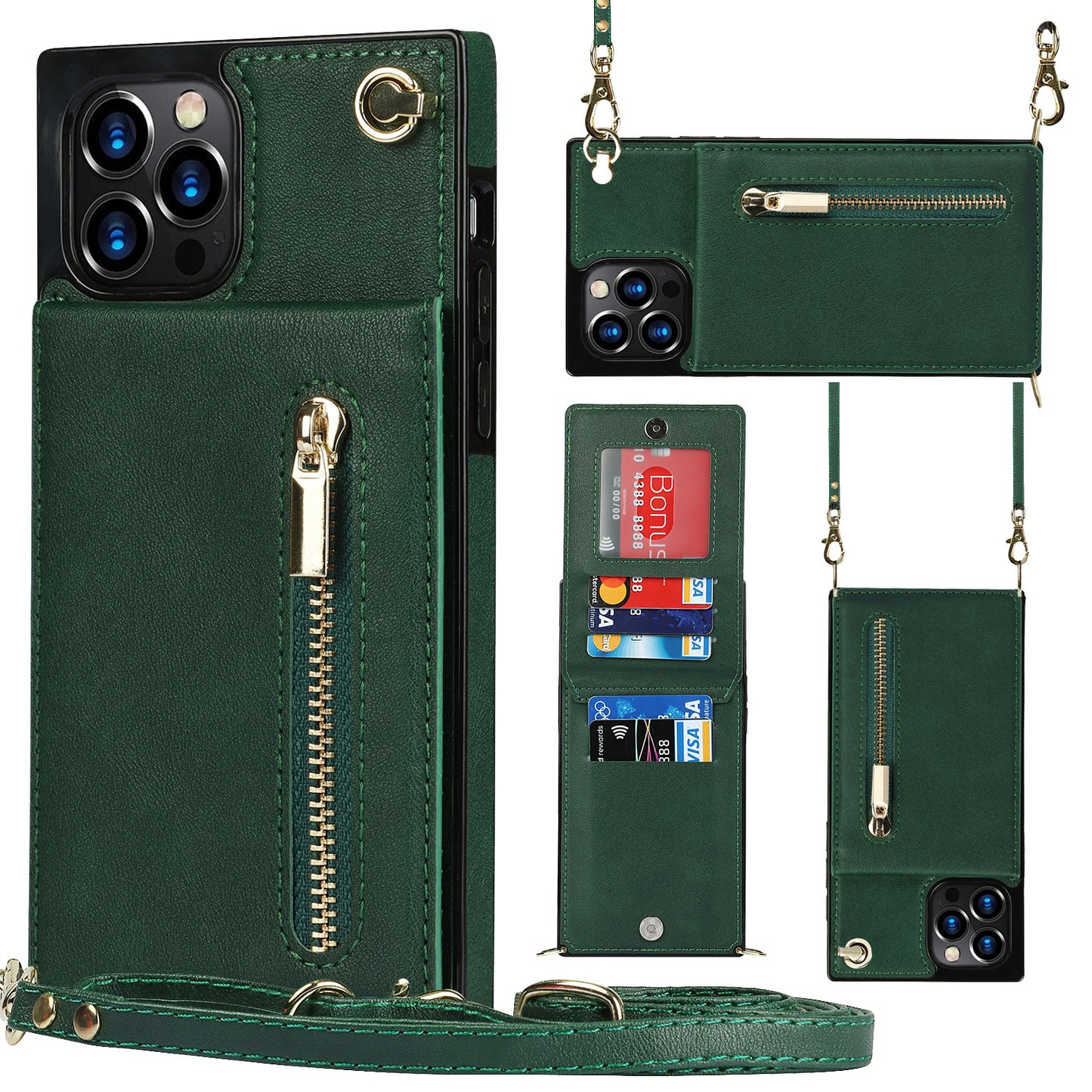 Zipper Crossbody Phone Case hoozimstyle.com