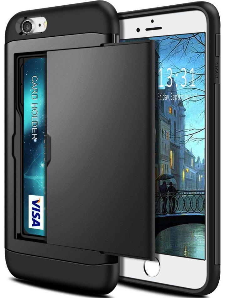 Dual Layer Hybrid Defender Armor Case with Card Pocket