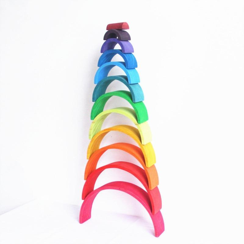 Jigsaw Puzzle Rainbow Building Blocks