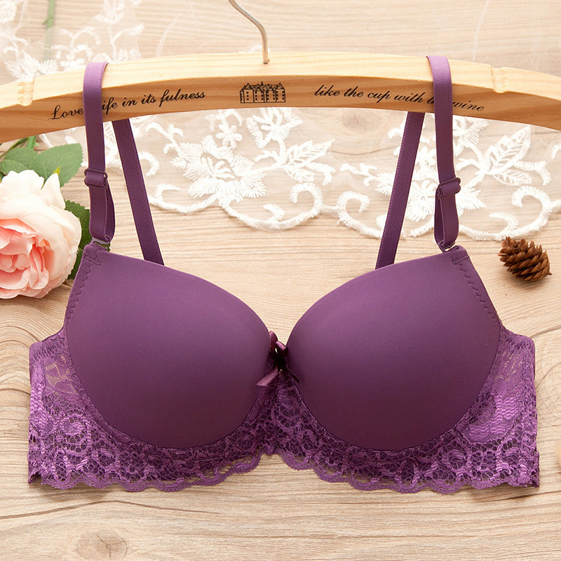 Gathered Bra With Underwire