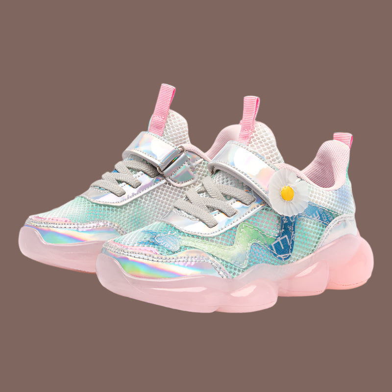 Girls Flower Sneakers