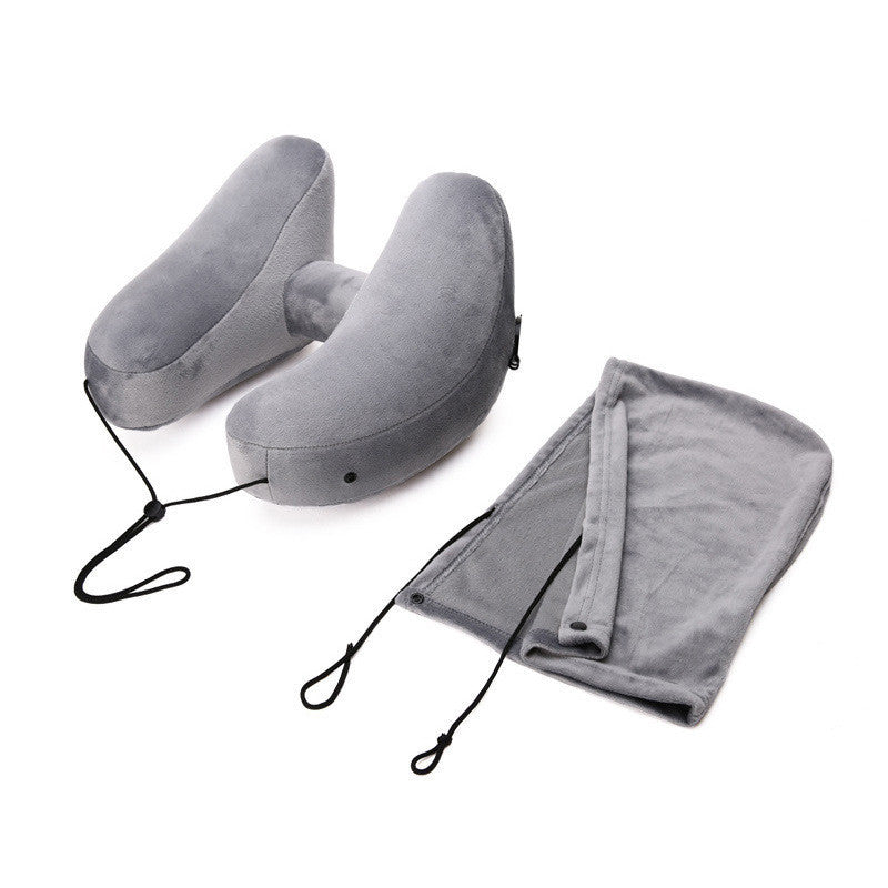 Travel Pillow Hooded H Shaped