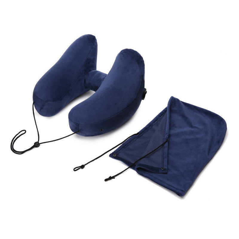 Travel Pillow Hooded H Shaped