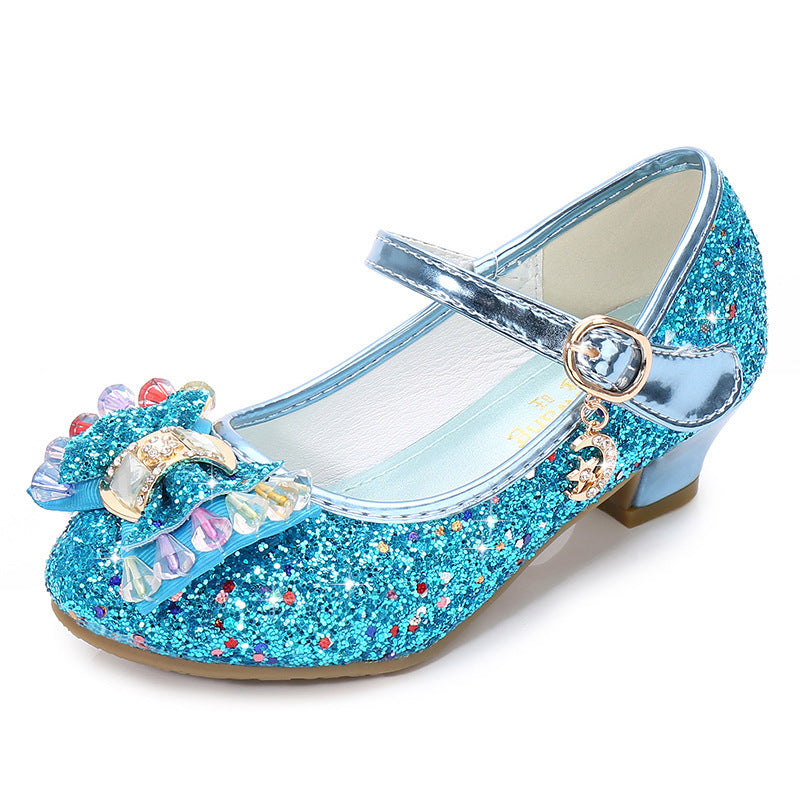 Sparkling Crystal Leather Shoes