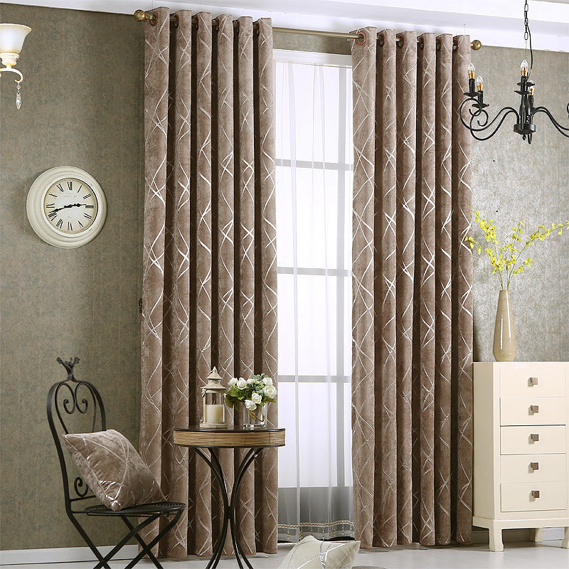 Modern Chenille Blackout Curtains