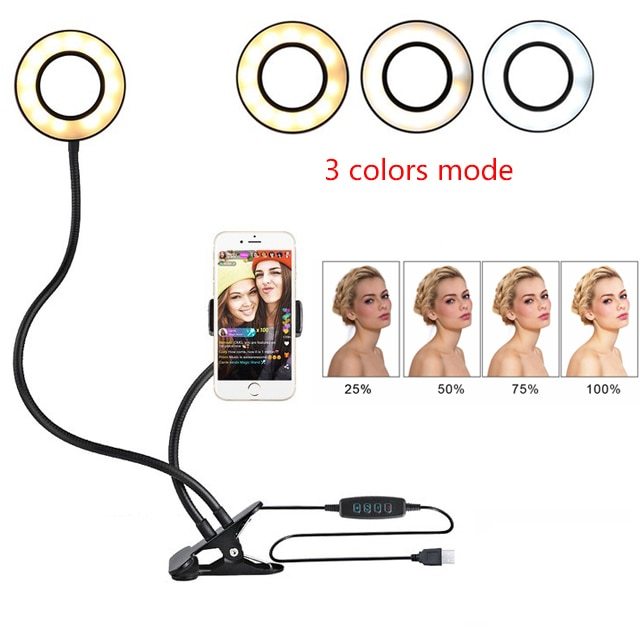 LED Selfie Ring Light with Adjustable 8cm Stand hoozistyle.com