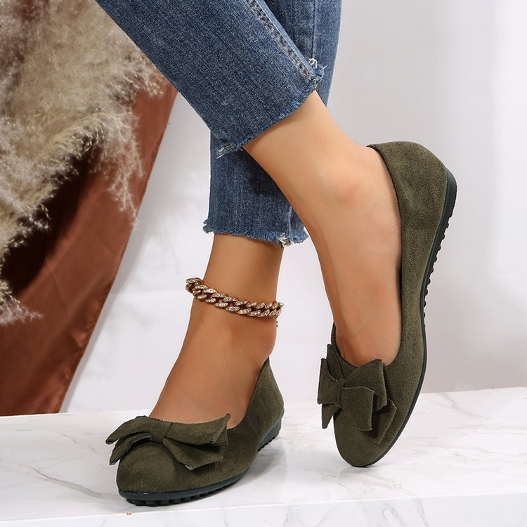 Fashion Bowknot Flats Shoes For Women