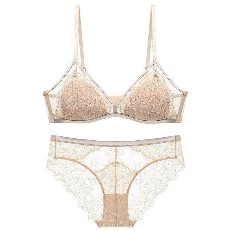 Women's French Eyelash Lace Bra