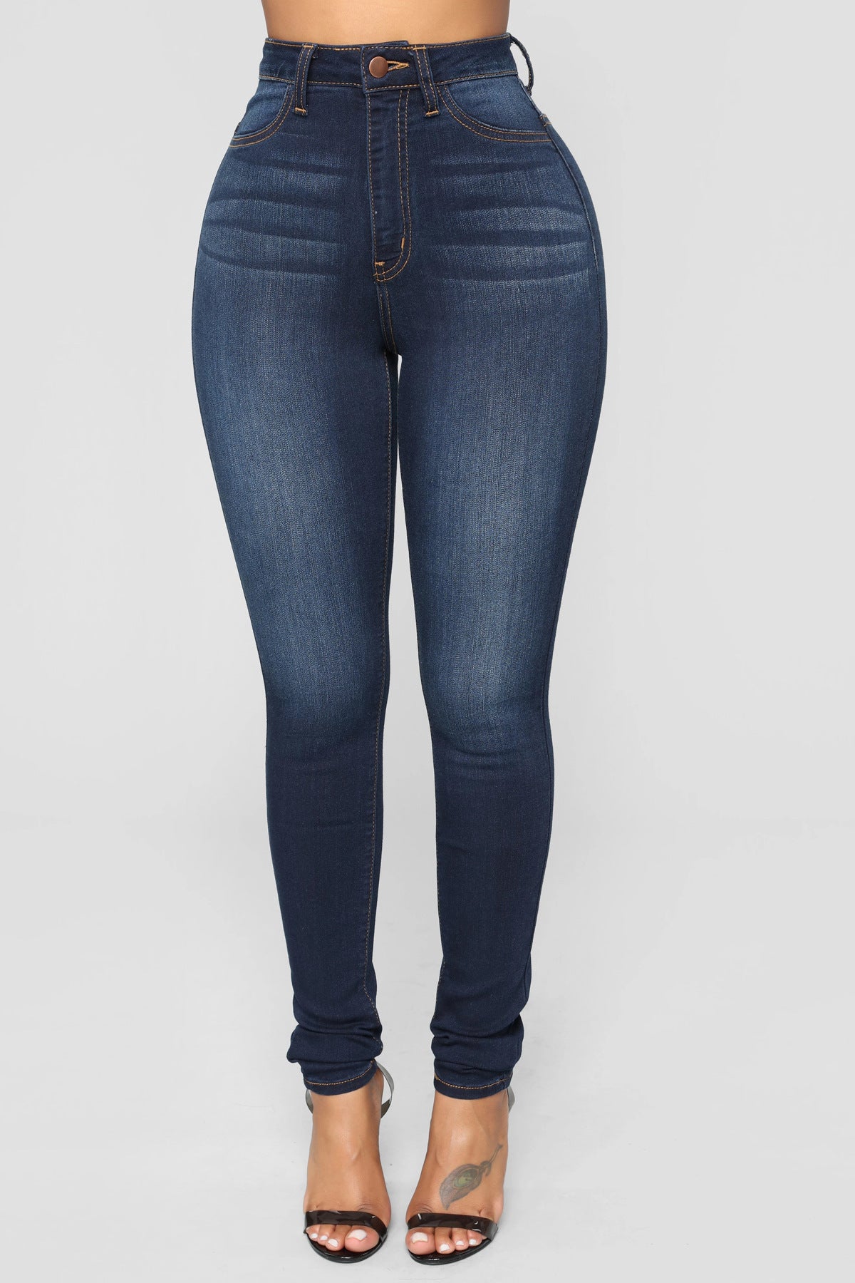 High Waist Stretch Hip Lift Denim Hoozimstyle.com