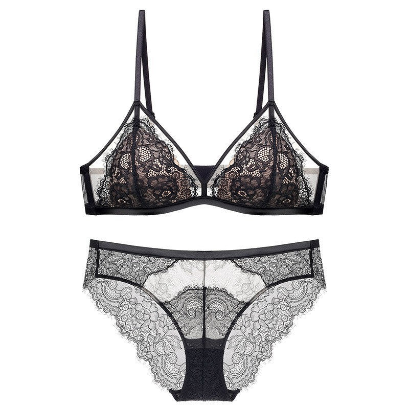 Women's French Eyelash Lace Bra