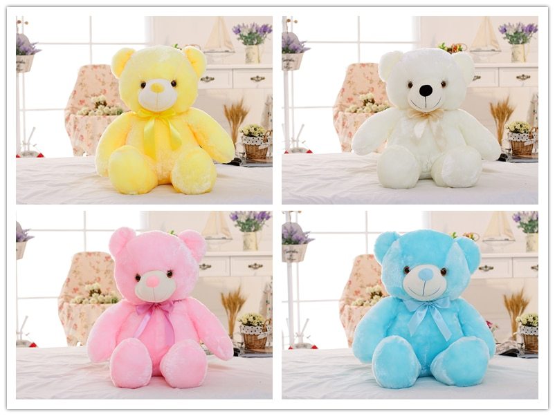 LED Teddy Bear Stuffed Pillow