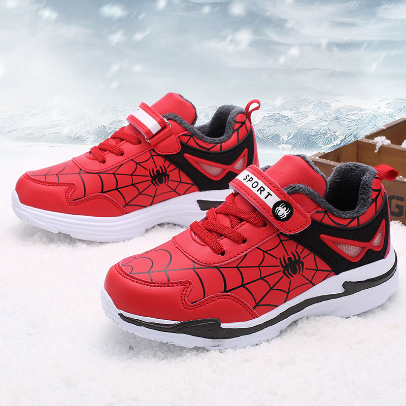 Boy's Plush Cotton Running Shoes