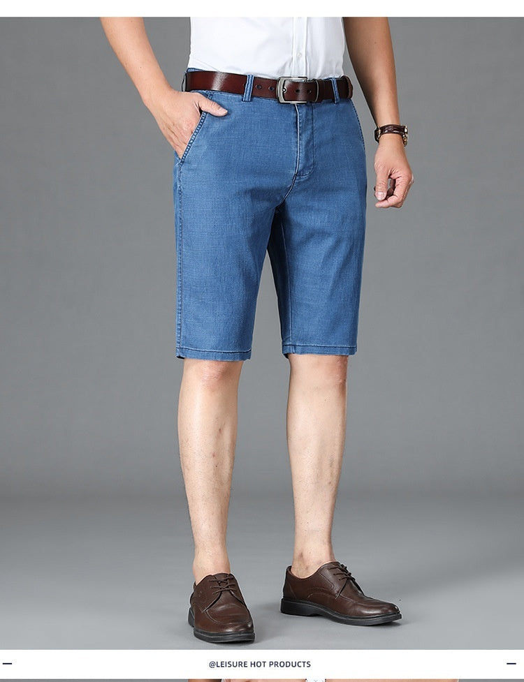 Men's Loose Thin Denim Shorts