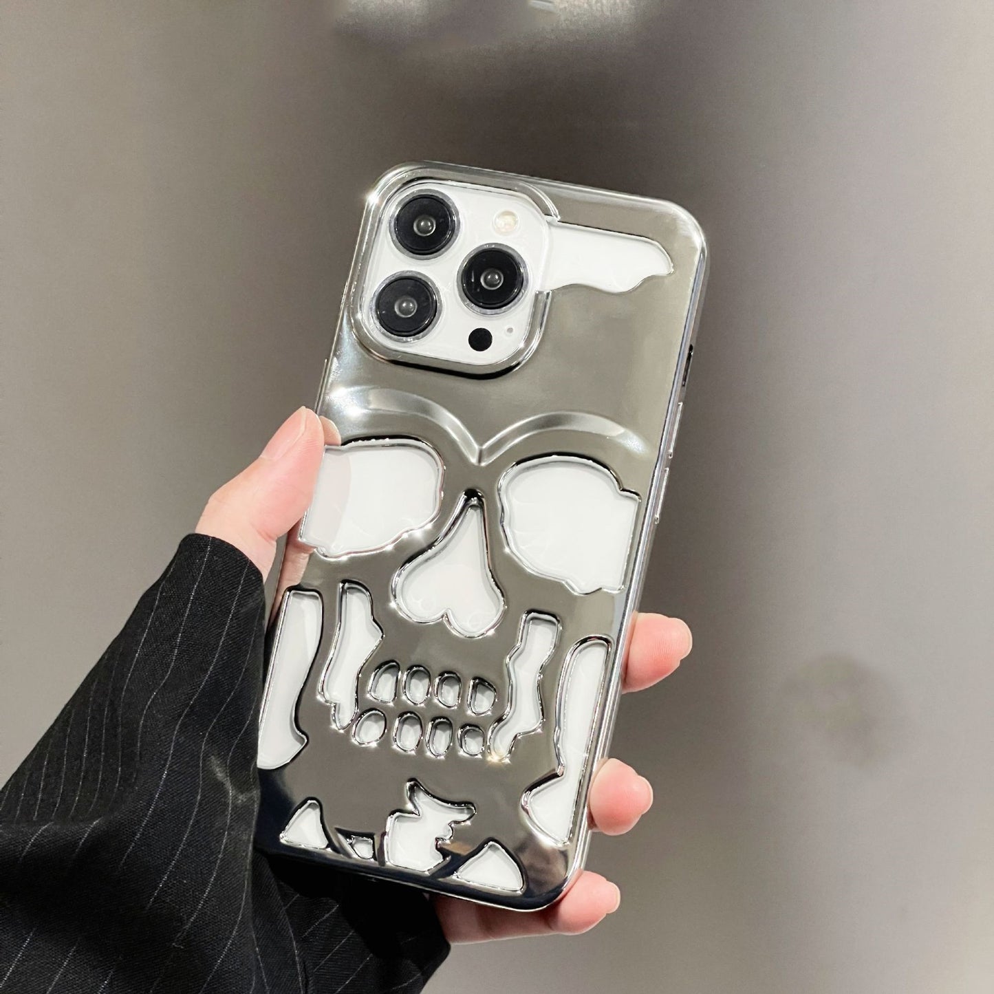 Electroplated Skull Phone Case