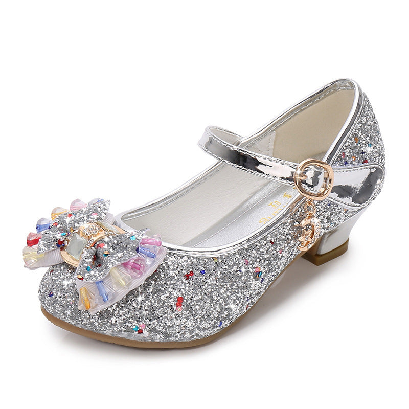 Sparkling Crystal Leather Shoes