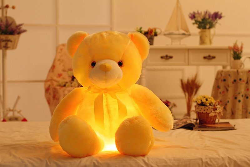 LED Teddy Bear Stuffed Pillow