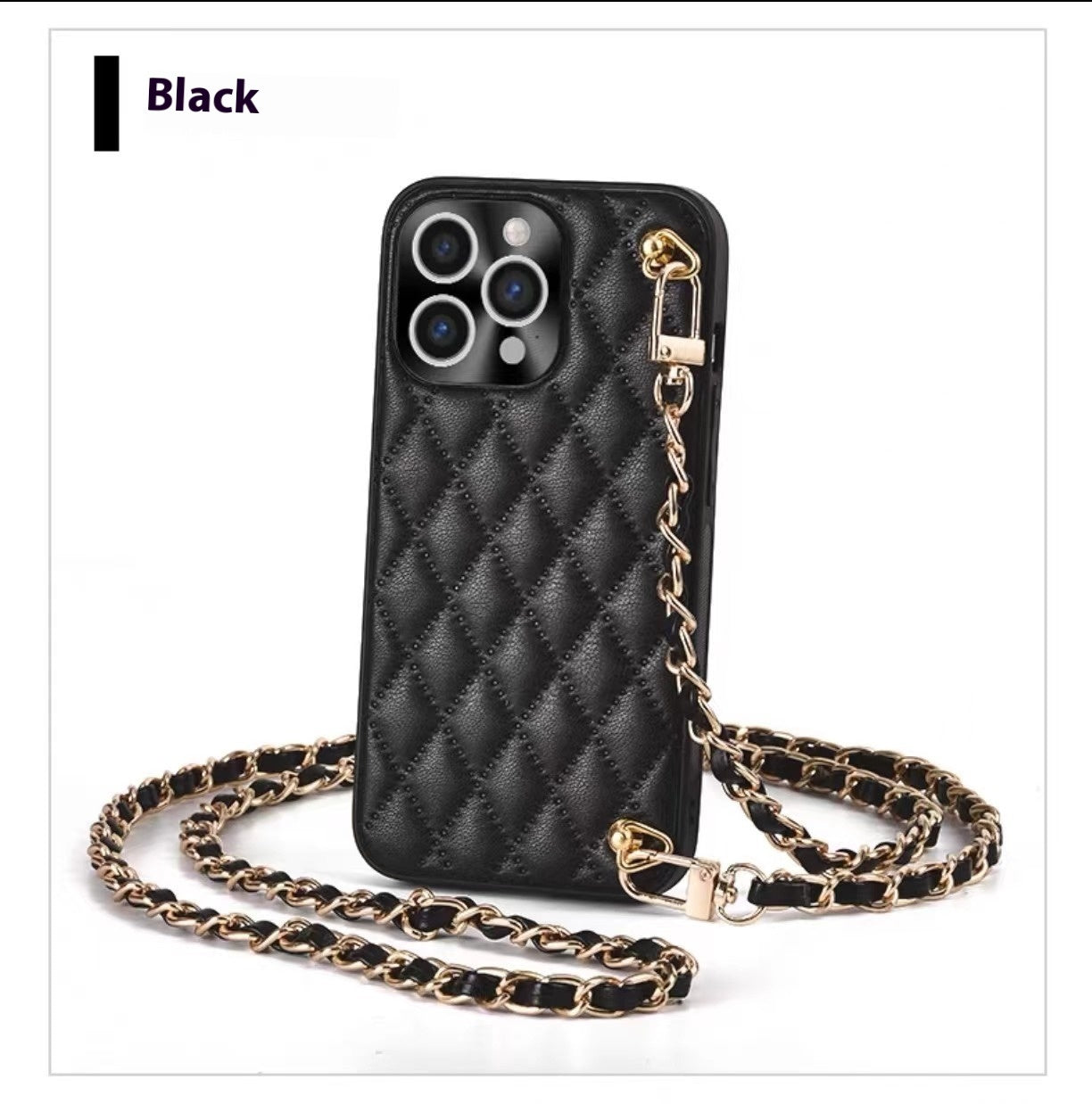 Diamond Plaid Crossbody Protective Phone Case