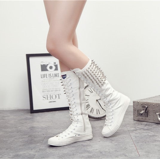 Lace-up Punk Rivet Shoes