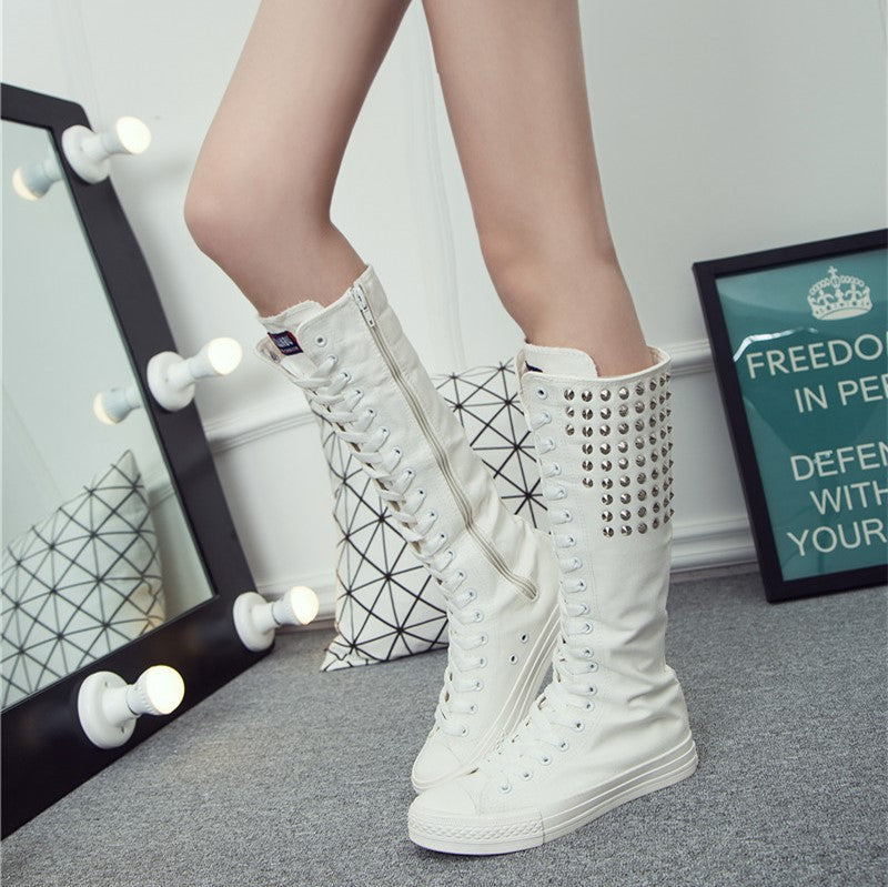 Lace-up Punk Rivet Shoes