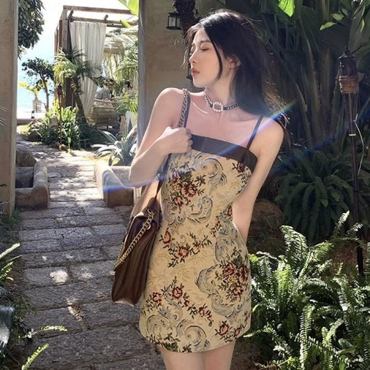 Small Floral Strap Dress