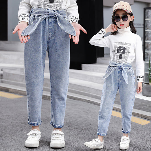 Girls' Light Blue Denim Jeans