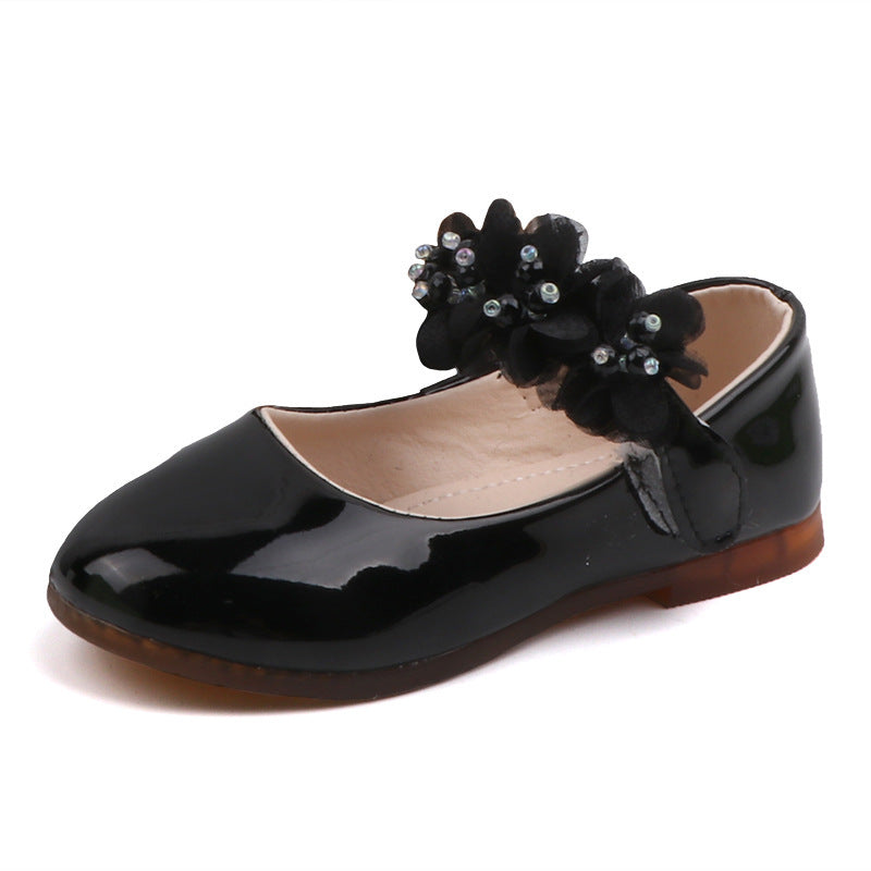 Girls' Trendy Patent Leather Shoes