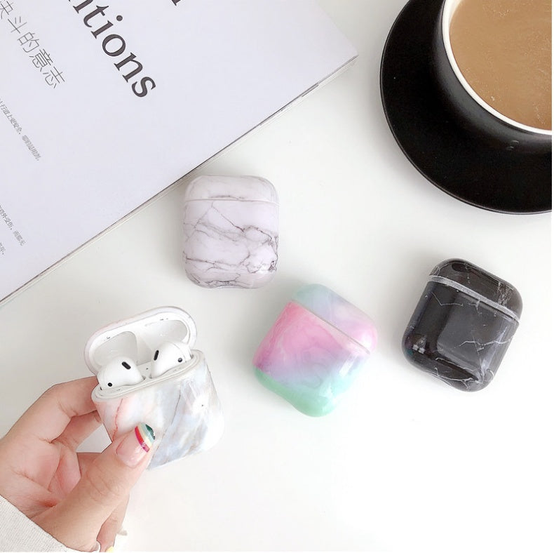 Luxury White Marble AirPods Case