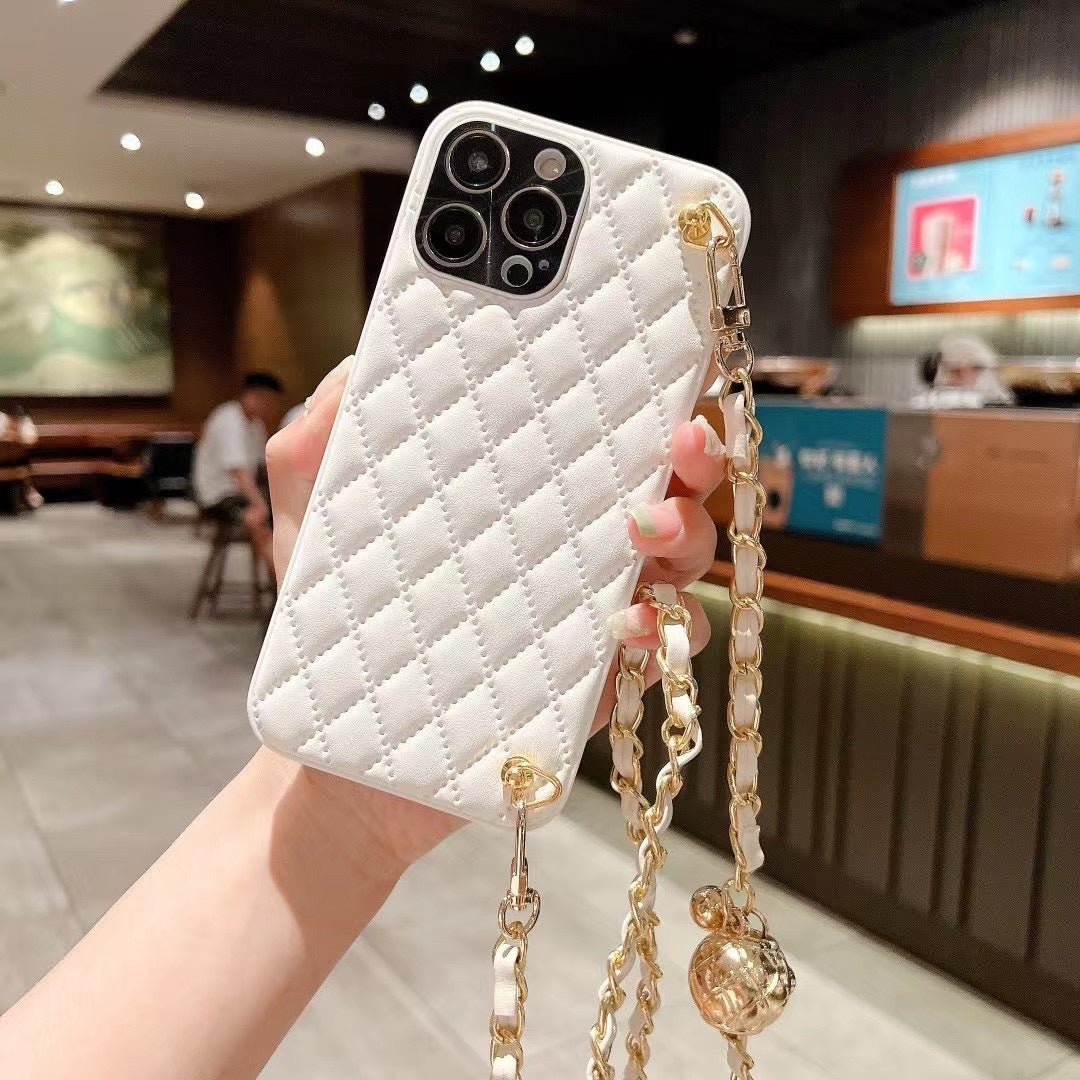 Diamond Plaid Crossbody Protective Phone Case