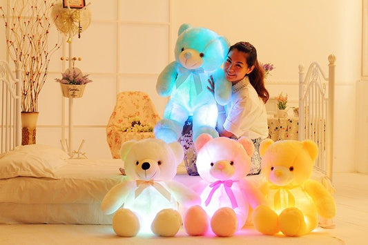 LED Teddy Bear Stuffed Pillow