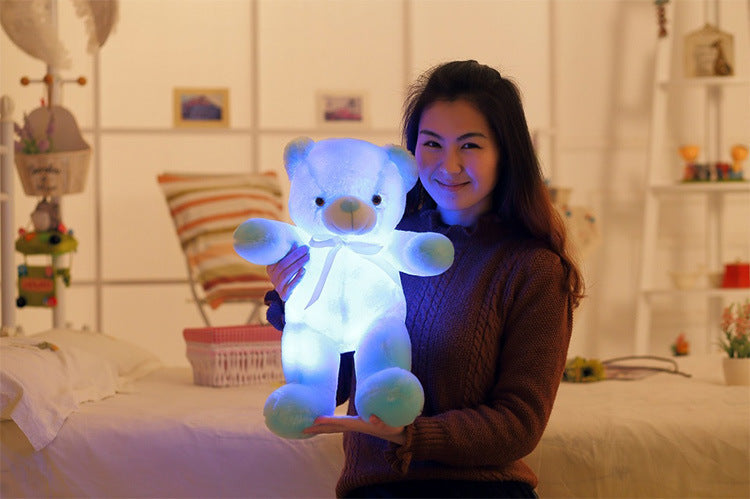 LED Teddy Bear Stuffed Pillow