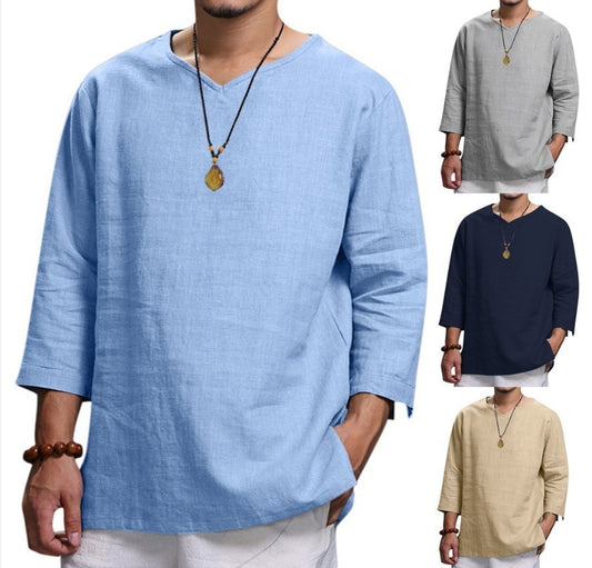 Loose Casual Pullover Shirt