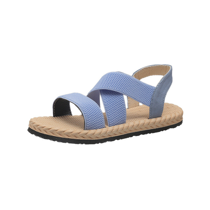 Flat Cross Roman Sandals