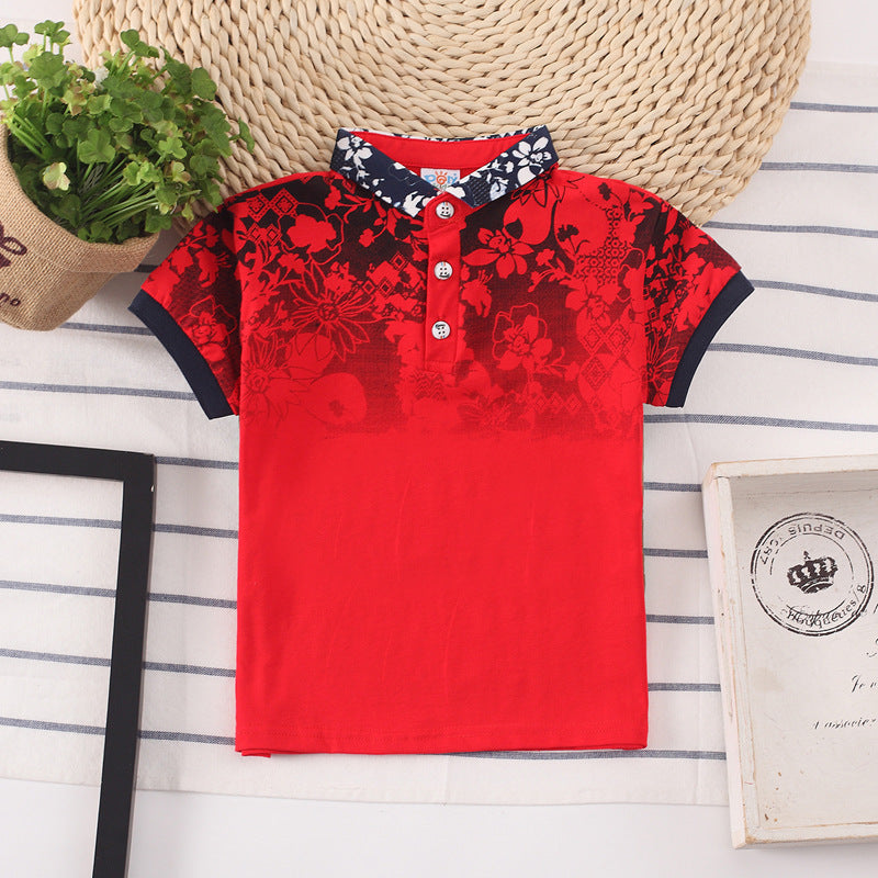 Boys' Short Sleeve Cotton Shirt