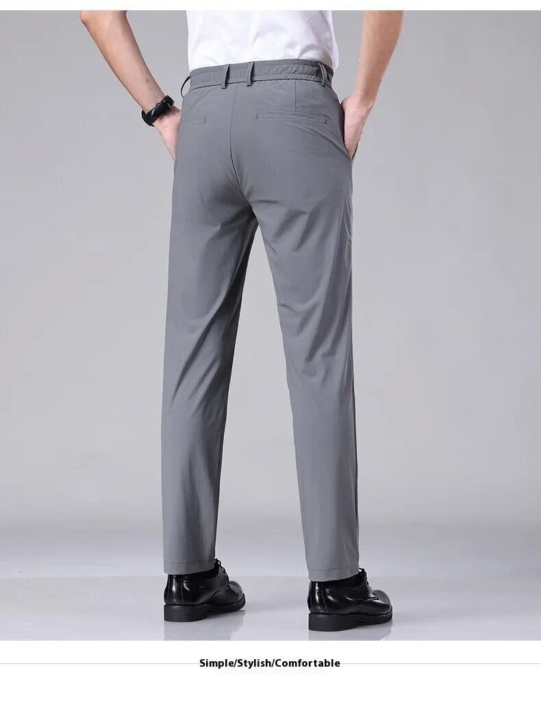 Men's Thin Business Stretch-fit Pants