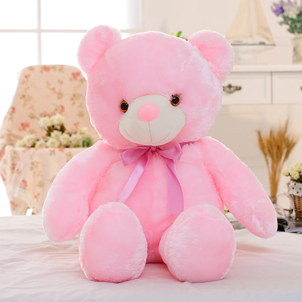 LED Teddy Bear Stuffed Pillow